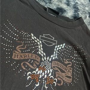 Harley-Davidson vintage bedazzled Black Graphic baby T-Shirt